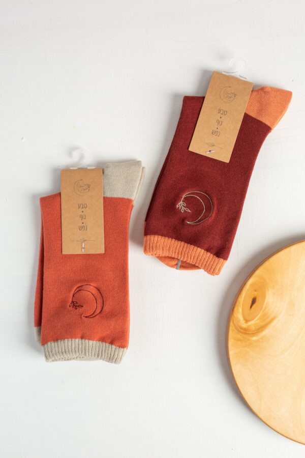 ⁦SOCKS - BLOOD ORANGE⁩ – תמונה ⁦7⁩