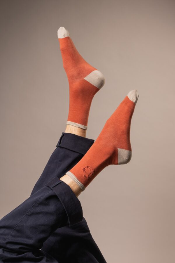 ⁦SOCKS - BLOOD ORANGE⁩ – תמונה ⁦9⁩